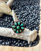 Mixed Stone Copper Adjustable Ring