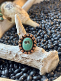Tibetan Turquoise Copper Adjustable Ring