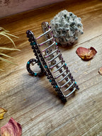 New Style - Turquoise/ faux pearl mix Hair Clips