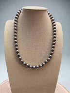 10mm Sterling Pearl Necklace — 18 inch