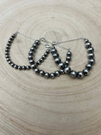 10mm Sterling Pearl Bracelet — 6 inch