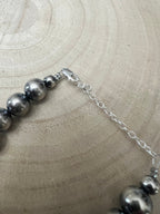 10mm Sterling Pearl Bracelet — 6 inch