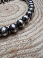 12mm Sterling Pearl Necklace — 16 inch