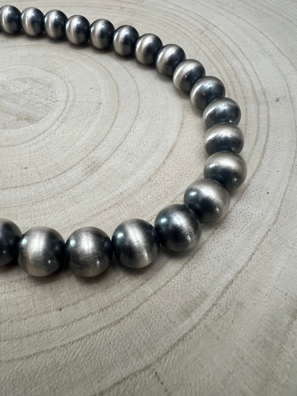 12mm Sterling Pearl Necklace — 18 inch