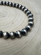 12mm Sterling Pearl Necklace — 18 inch