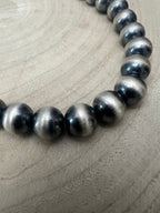 12mm Sterling Pearl Necklace — 20 inch