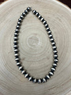 12mm Sterling Pearl Necklace — 20 inch