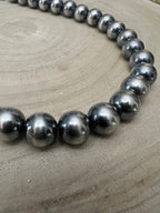 14mm Sterling Pearl Necklace — 18 inch