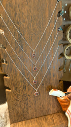 CORAL MINI CLUSTER NECKLACE BY TRICIA LEEKITY