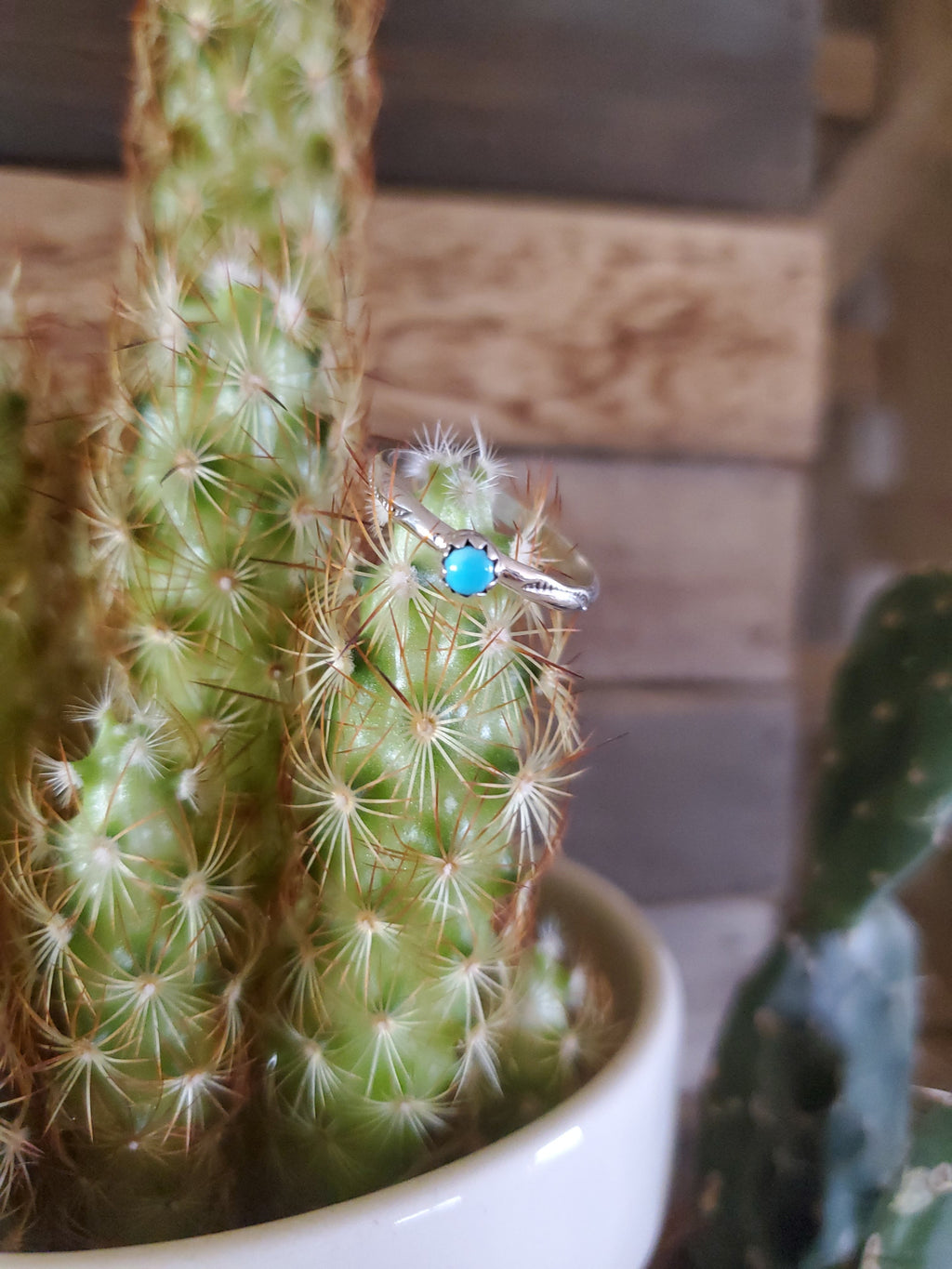 MARCUS GISHAL TINY DOT TURQUOISE RING