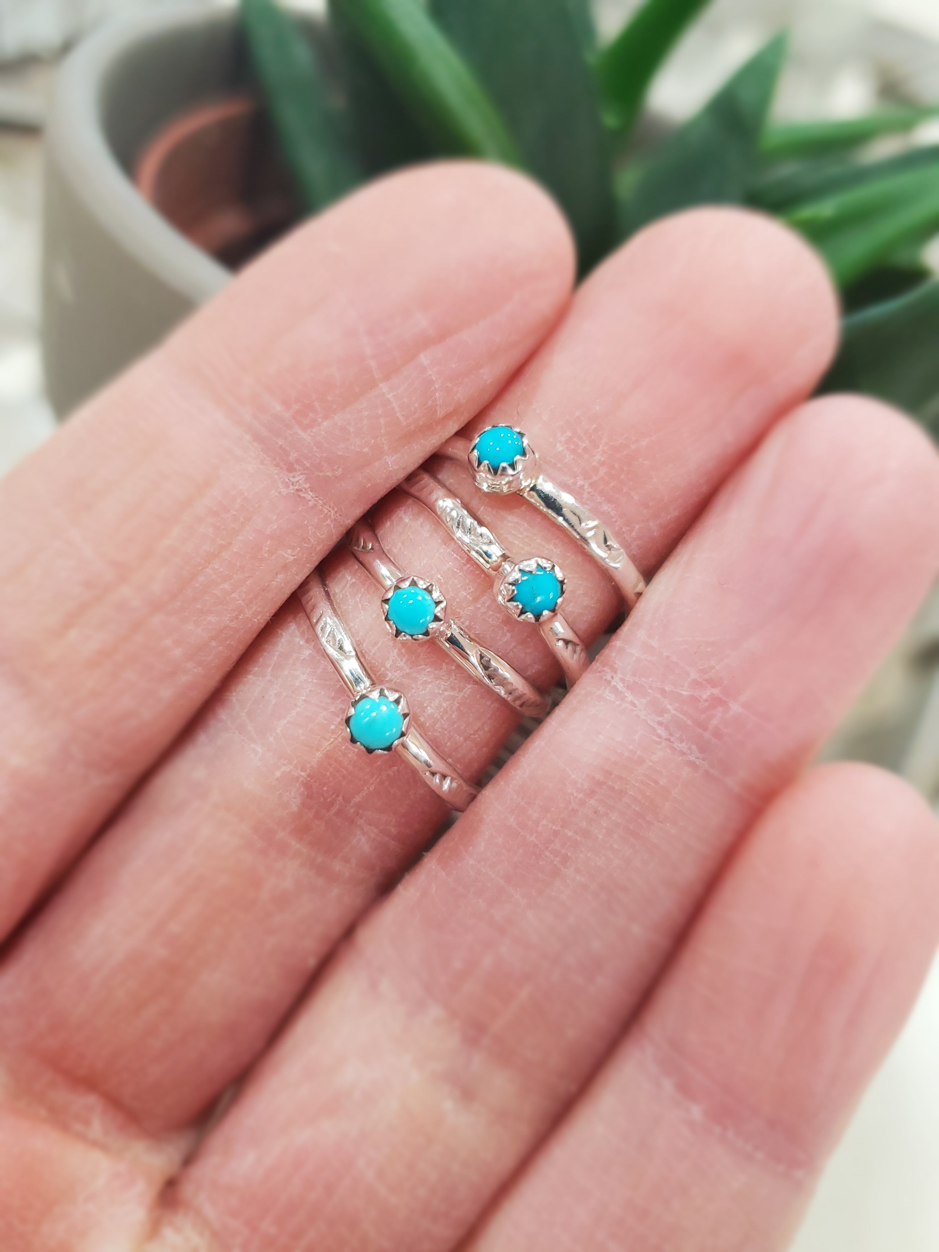 MARCUS GISHAL TINY DOT TURQUOISE RING