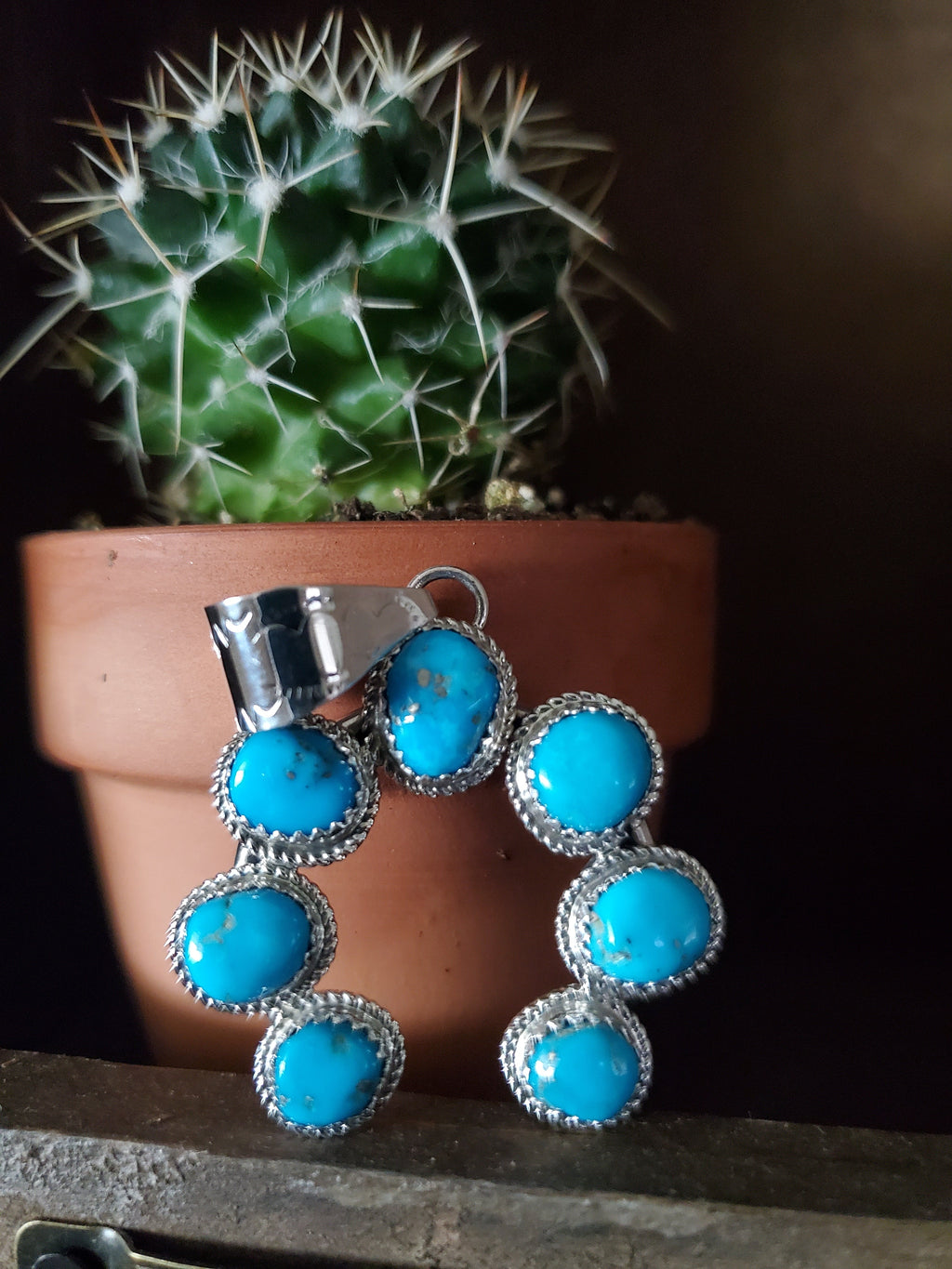 RITA DAWES TURQUOISE NAJA PENDANT