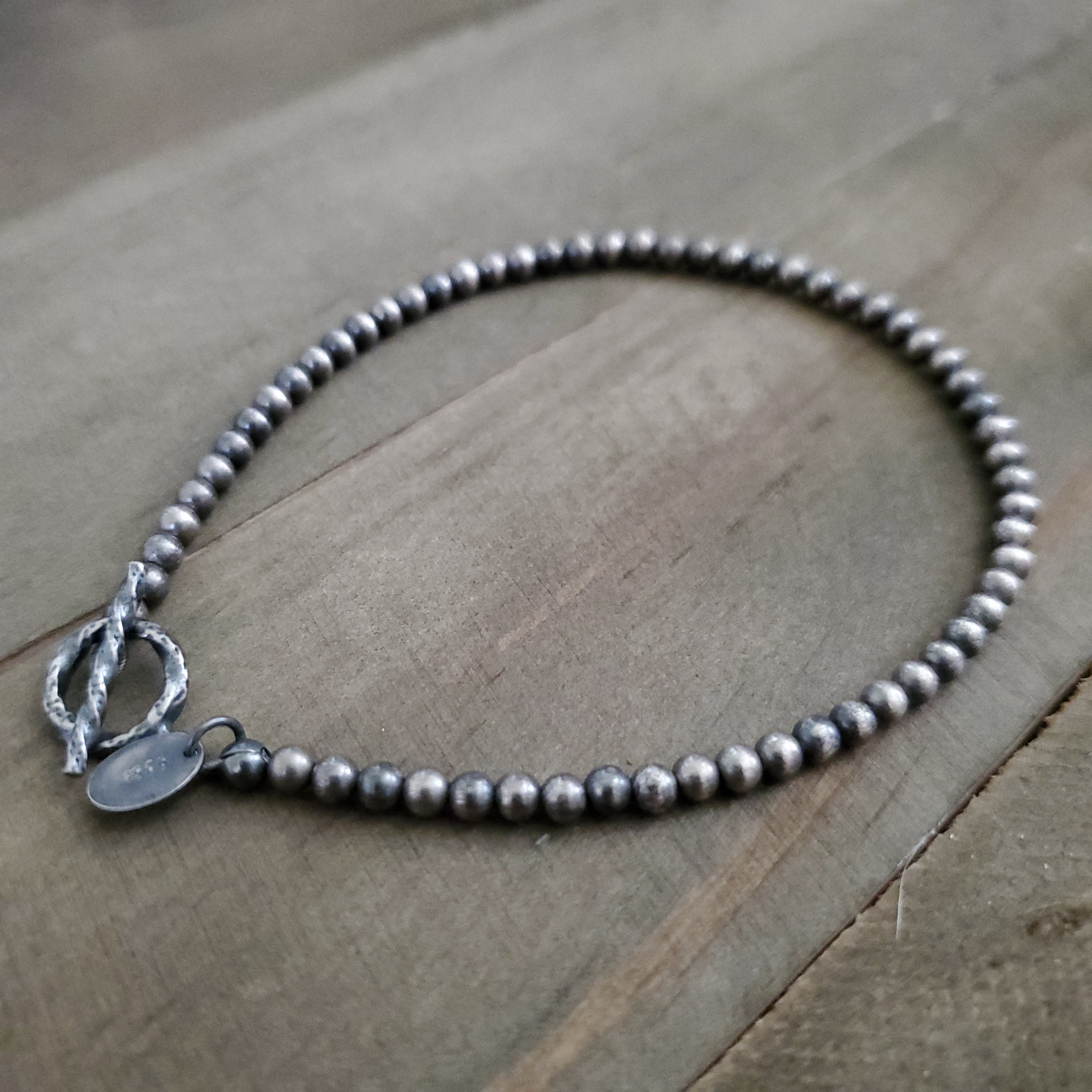 3 MM STERLING SILVER NAVAJO PEARL BRACELET