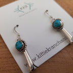 RITA DAWES SLEEPING BEAUTY TURQUOISE SQUASH BLOSSOM NECKLACE SET
