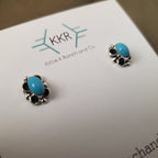 ZUNI TURQUOISE OVAL STUDS
