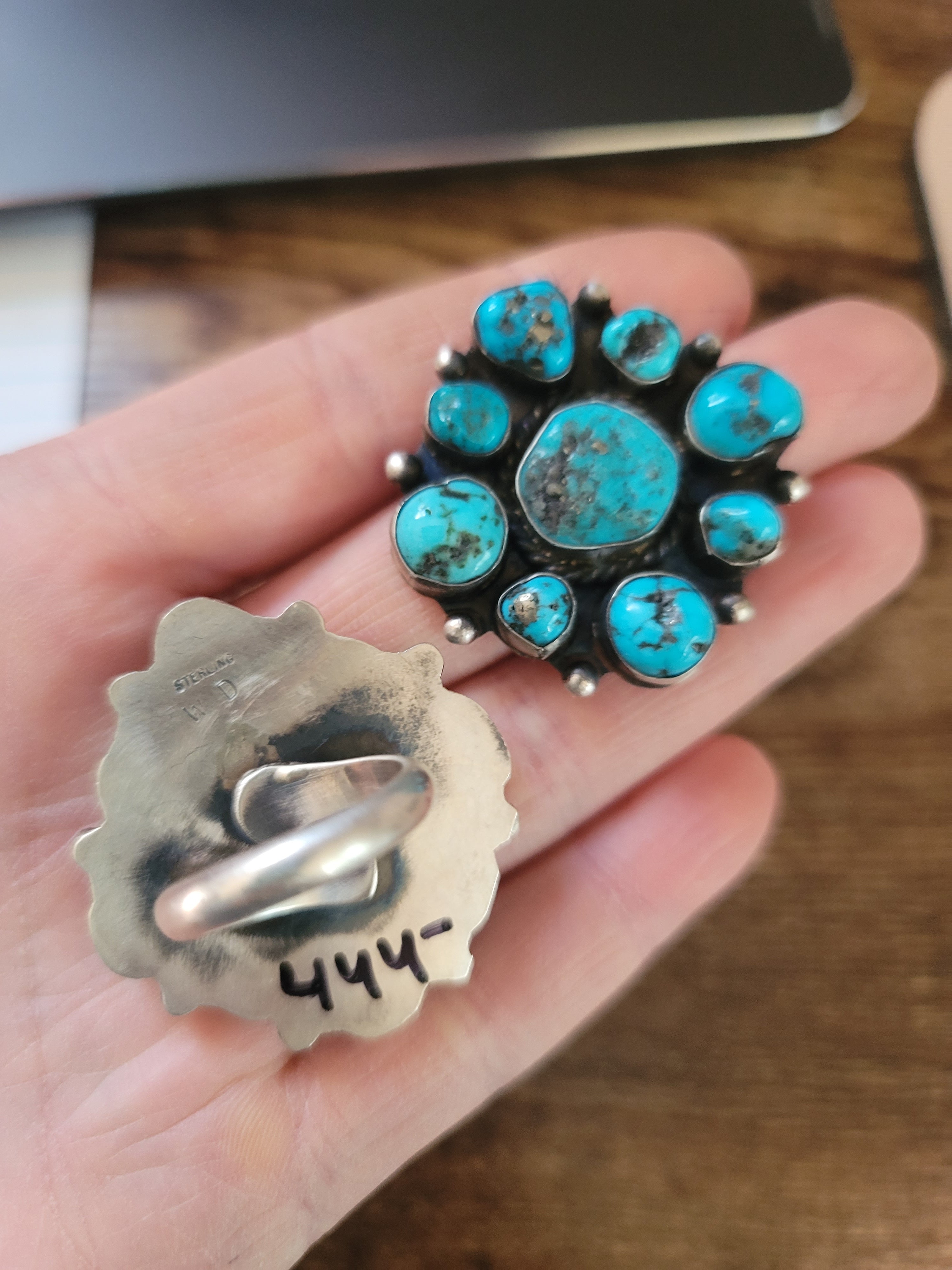 THE WILSON TURQUOISE CLUSTER RING