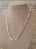 STERLING SILVER PAPER CLIP CHAIN