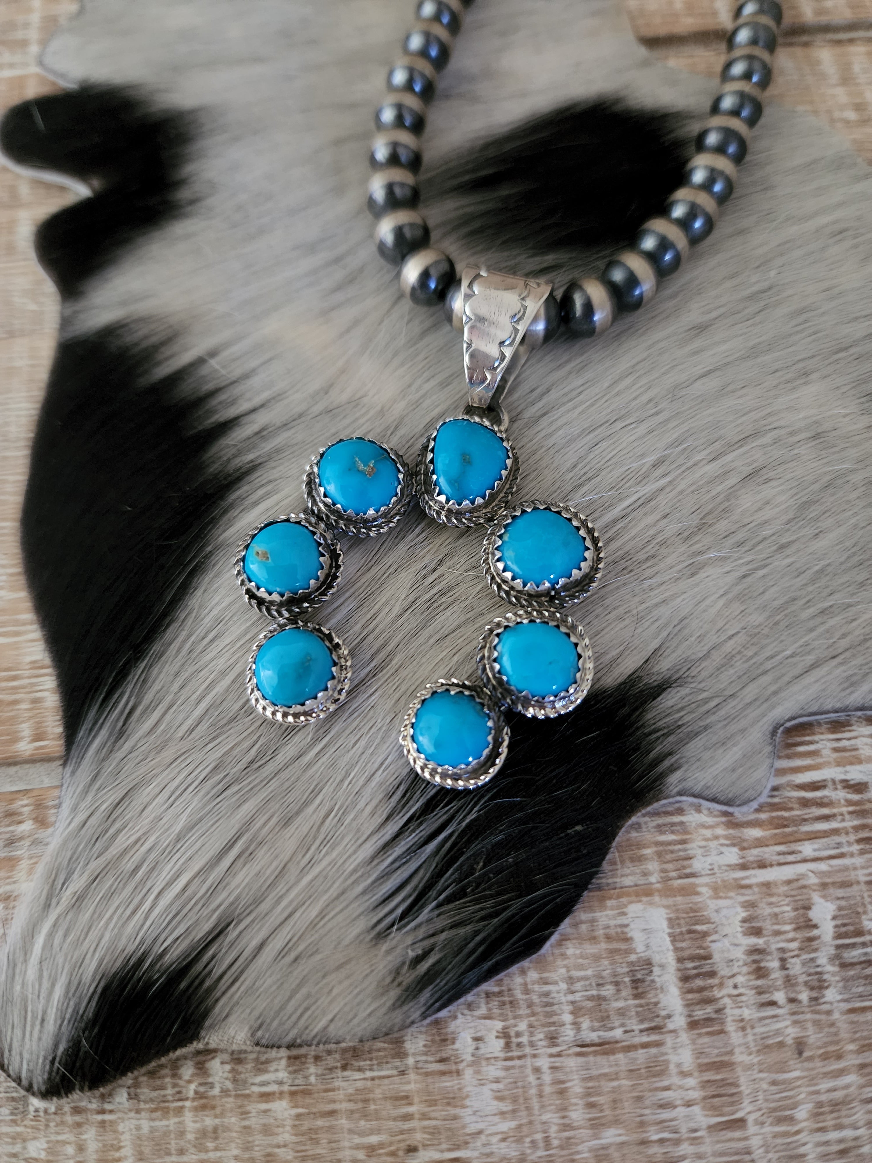 RITA DAWES TURQUOISE NAJA PENDANT