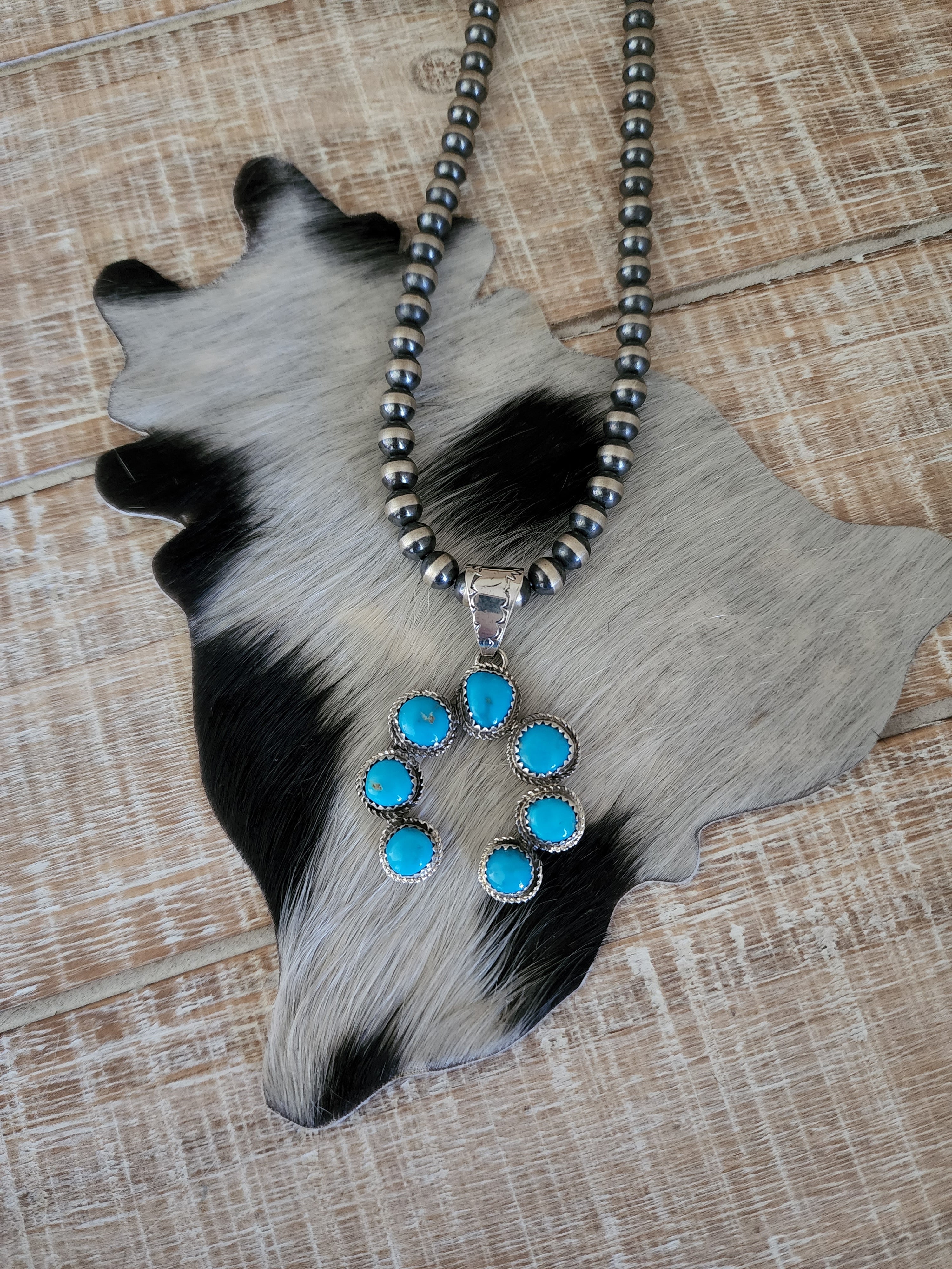 RITA DAWES TURQUOISE NAJA PENDANT