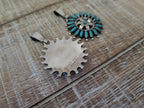 ROSEMARY TOM NEZ TURQUOISE ZUNI STYLE PENDANT