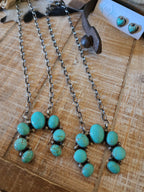 AUGUSTINE LARGO KINGMAN TURQUOISE NAJA NECKLACE