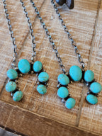 AUGUSTINE LARGO KINGMAN TURQUOISE NAJA NECKLACE