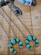AUGUSTINE LARGO KINGMAN TURQUOISE NAJA NECKLACE