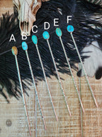 TURQUOISE HAT PINS