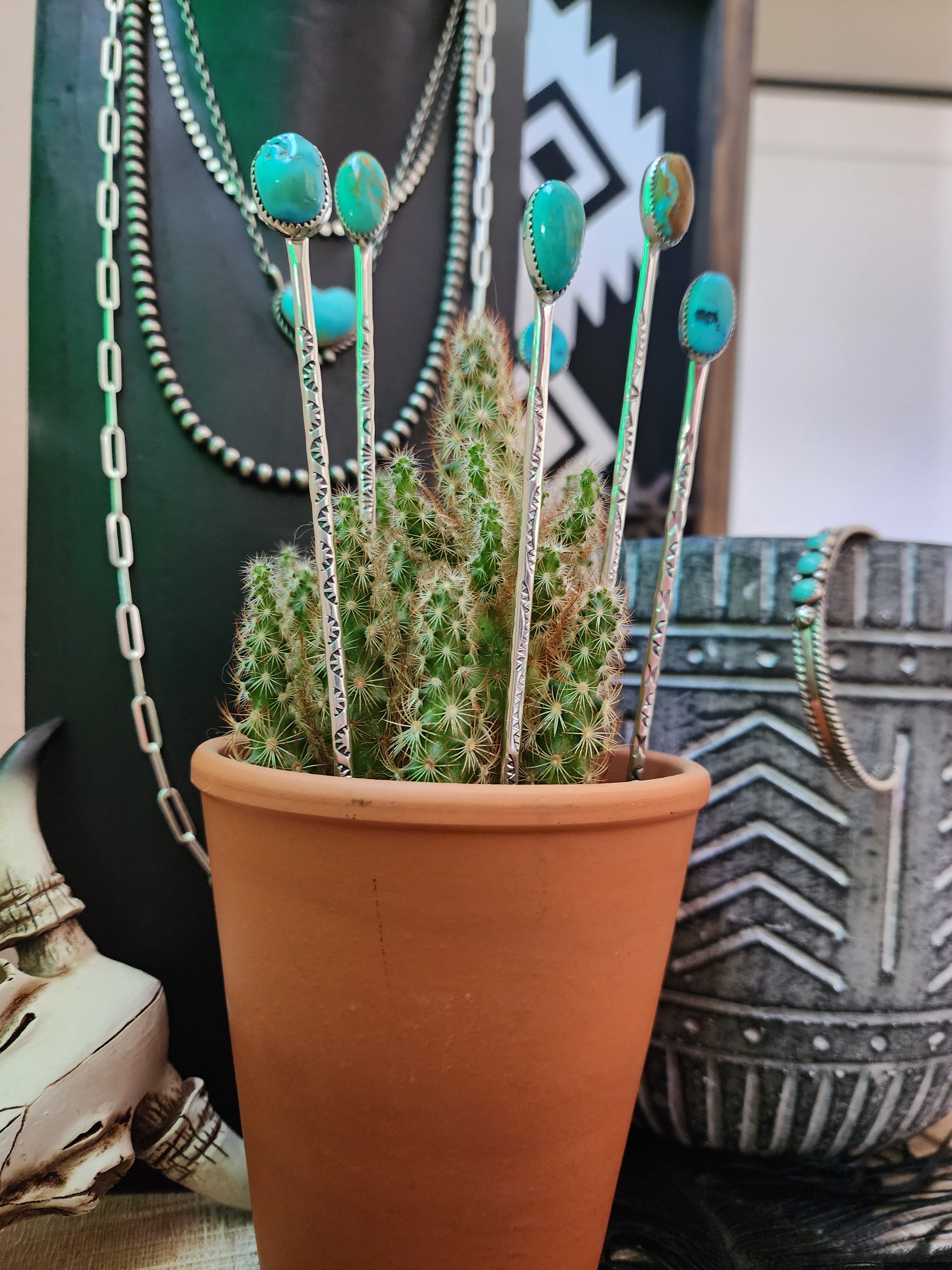 TURQUOISE HAT PINS