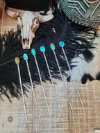 TURQUOISE HAT PINS