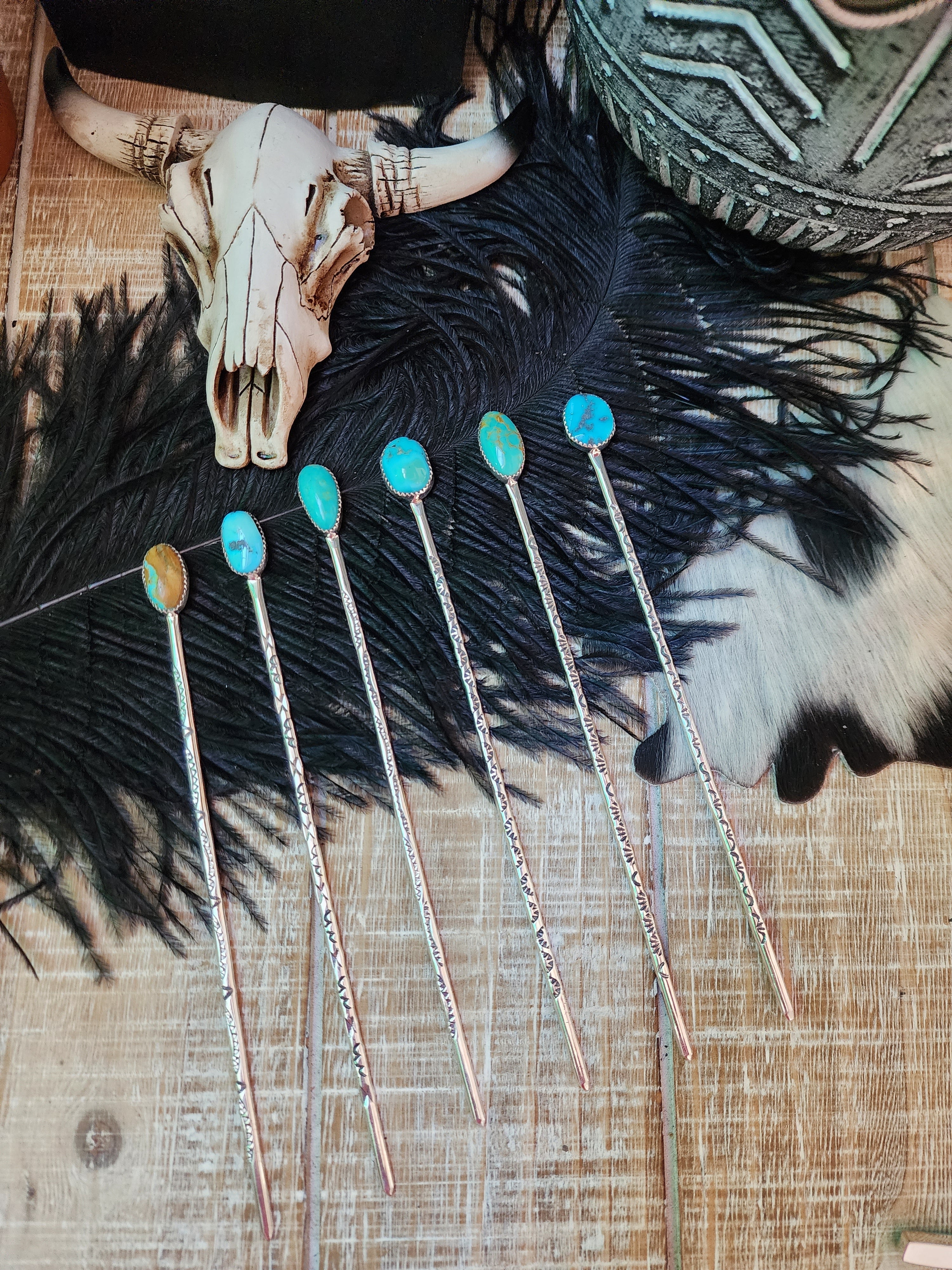TURQUOISE HAT PINS