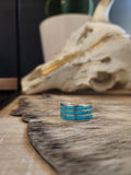 THE CLARESSE KYLESTEWA THREE ROW TURQUOISE BAND