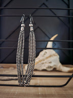STERLING SILVER NAVAJO PEARL TASSLE EARRINGS