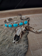 IDA MCCRAE FIVE TURQUOISE STONE BRACELET