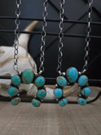 AUGUSTINE LARGO KINGMAN TURQUOISE NAJA NECKLACE