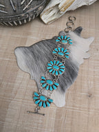 ALICIA WILSON KINGMAN TURQUOISE CLUSTER BRACELET