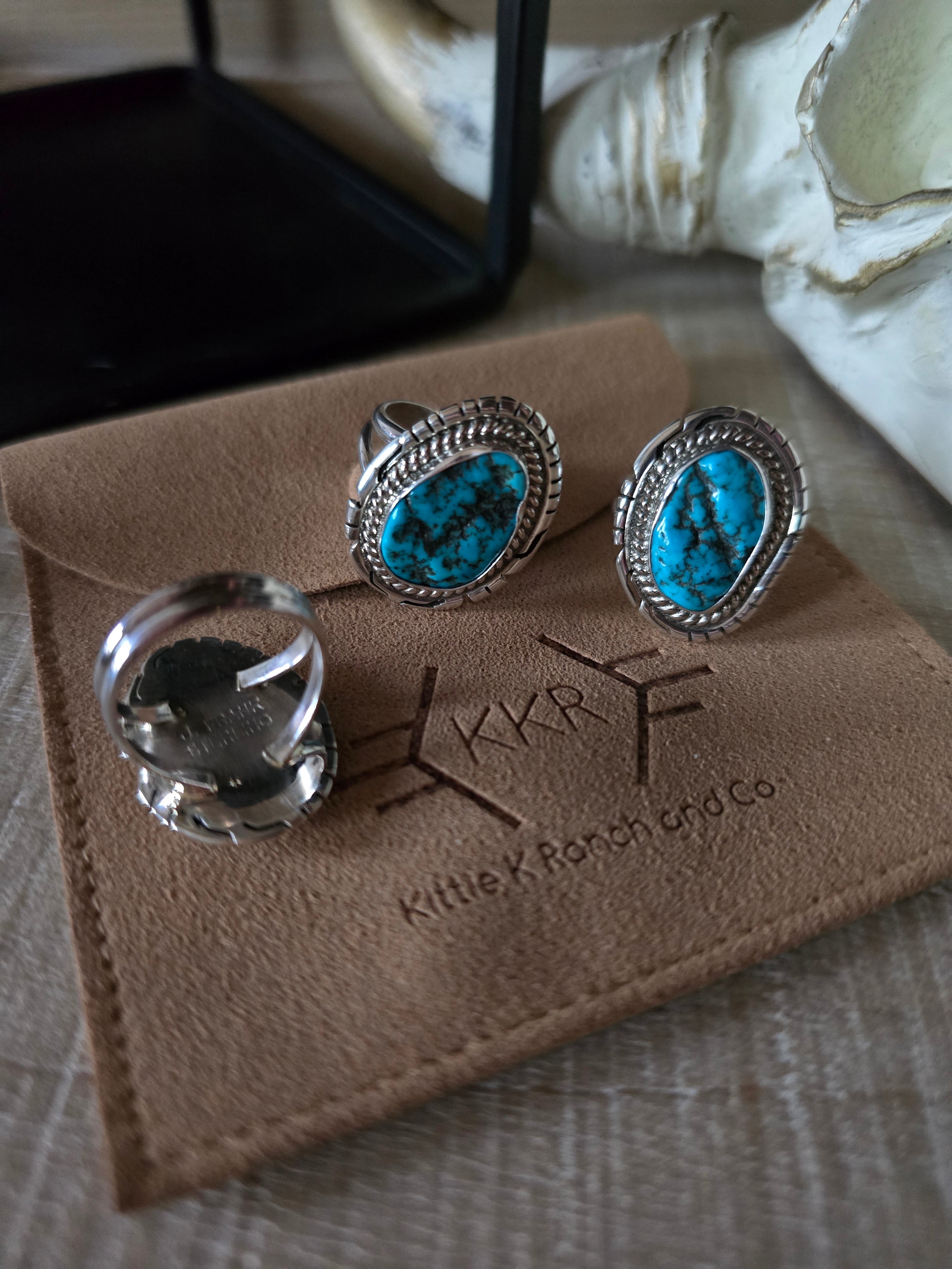 JADERRA FRANK TURQUOISE OVAL RING