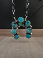 AUGUSTINE LARGO KINGMAN TURQUOISE NAJA NECKLACE