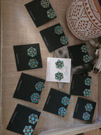 THE MAXINE RAMIREZ KINGMAN TURQUOISE CLUSTER LARGE STUDS