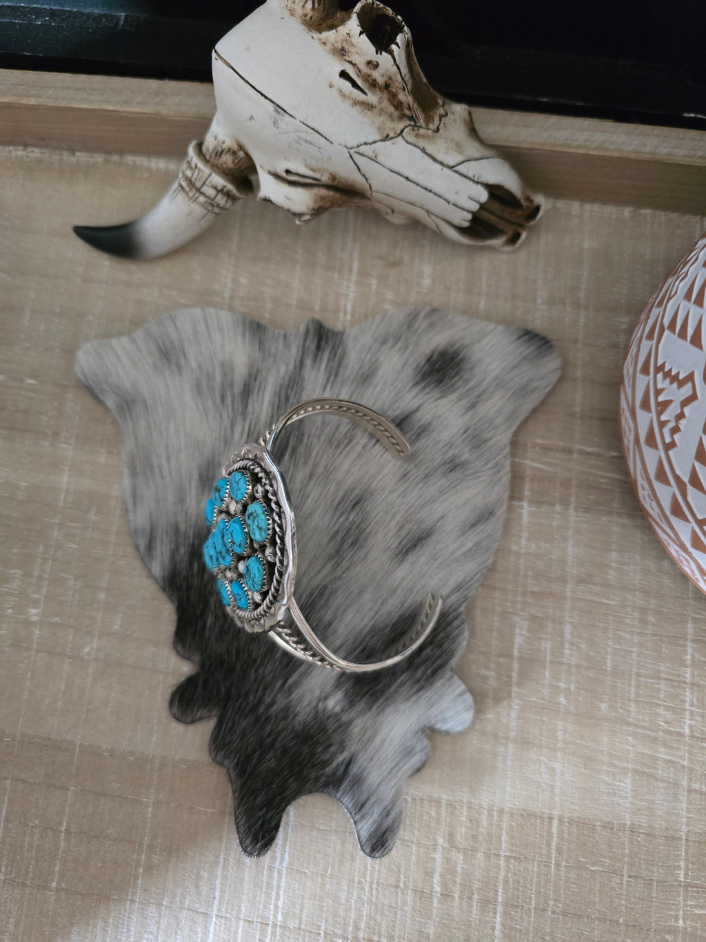 CHESTER CHARLEY KINGMAN TURQUOISE  CUFF