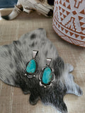 JUANITA A LONG TYRONE TURQUOISE PENDANT