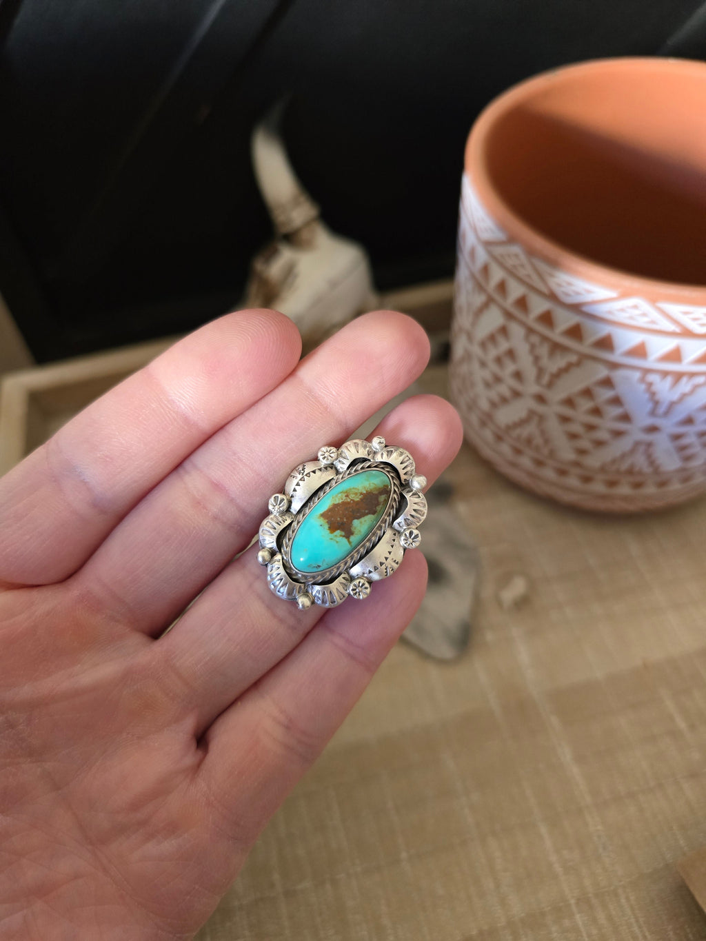 IDA McCRAE TURQUOISE RING