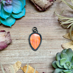 FREE Sterling Silver Necklace + MJ Orange Spiny Oyster Teardrop Charm