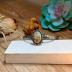 MJ Royston Turquoise Sterling Silver Cuff – Medium Stone