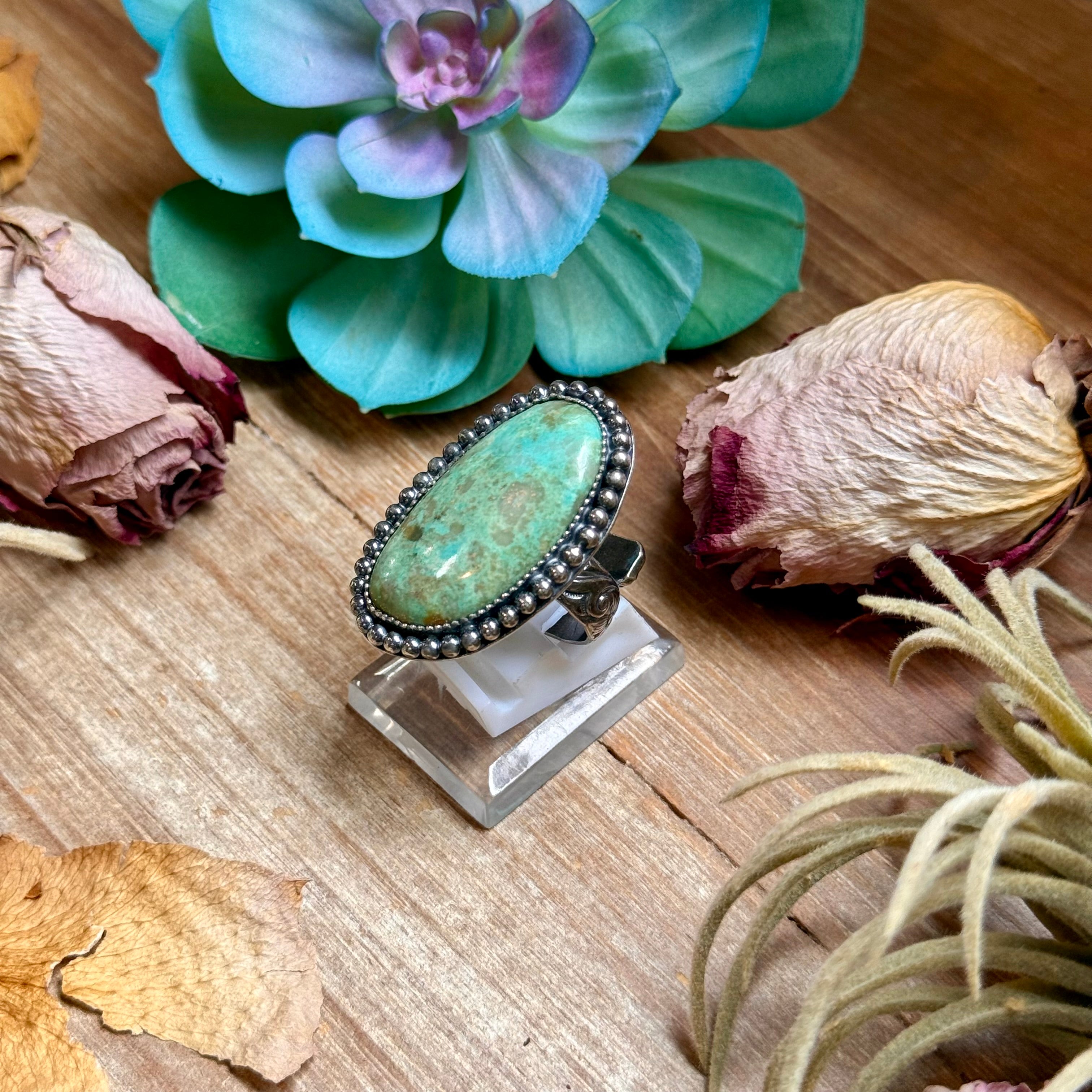 MJ Turquoise Ring – Sterling Silver