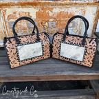 Tooled Leather Large Speedy Bag