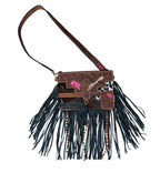 Howdy Tooled Leather Handbag Purse