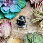 MJ Ring- Black Jack Free Form Adjustable Ring