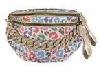 Pastel Cheetah Outlaw Crescent Crossbody Sling Bag