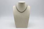 4mm Faux Pearl Western Necklace with Turquoise Pendant — 16 Inch with Extender